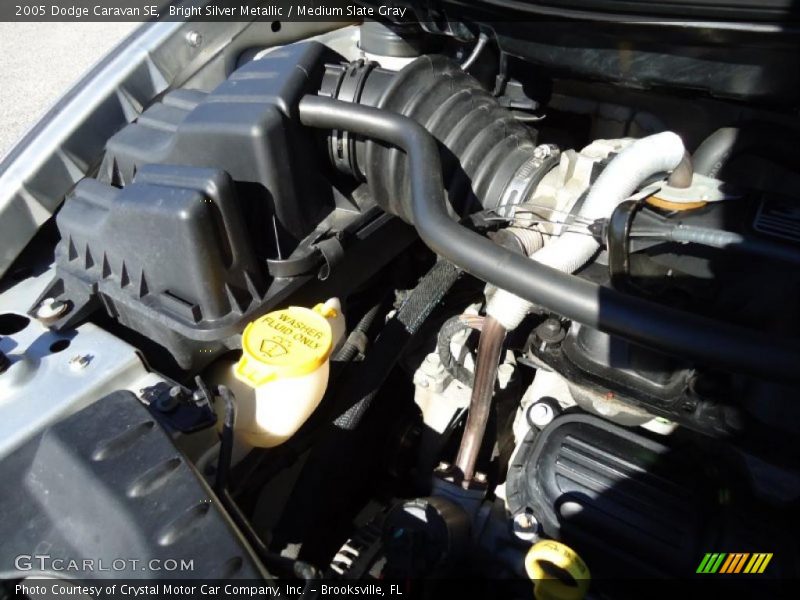 Bright Silver Metallic / Medium Slate Gray 2005 Dodge Caravan SE