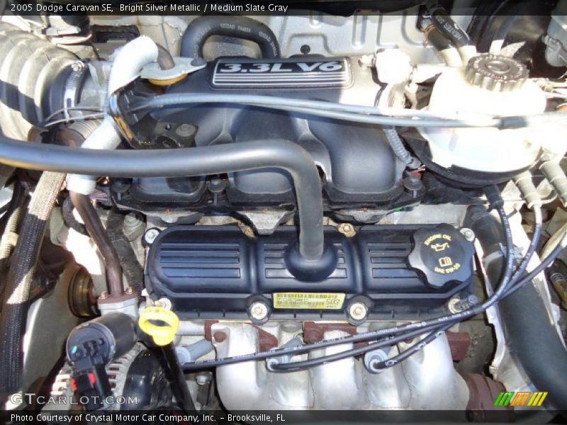 Bright Silver Metallic / Medium Slate Gray 2005 Dodge Caravan SE