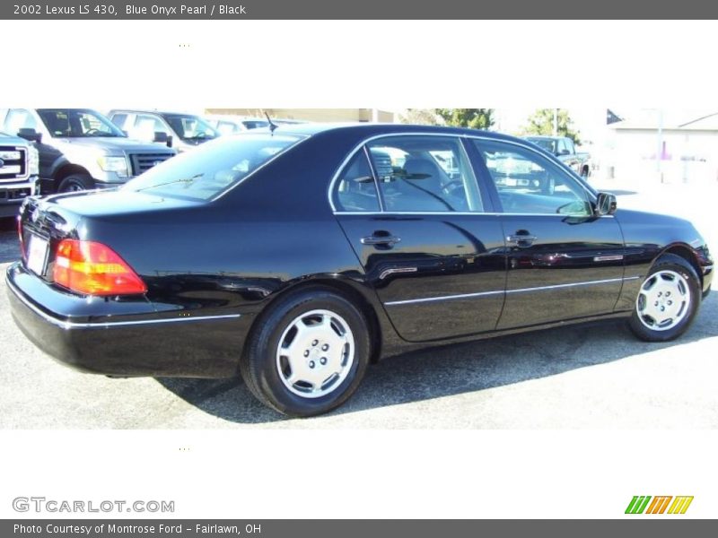Blue Onyx Pearl / Black 2002 Lexus LS 430
