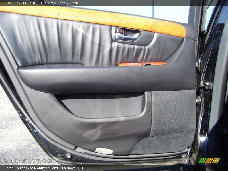 Blue Onyx Pearl / Black 2002 Lexus LS 430