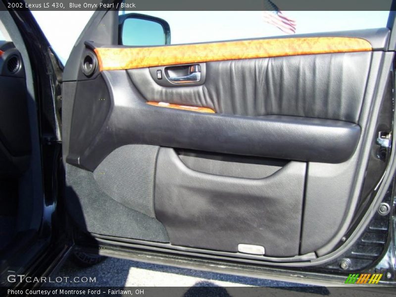 Blue Onyx Pearl / Black 2002 Lexus LS 430