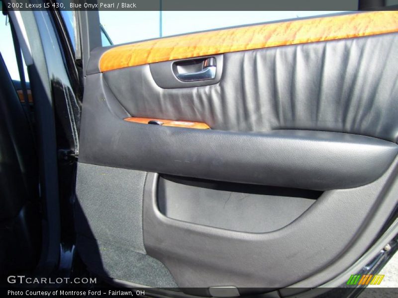 Blue Onyx Pearl / Black 2002 Lexus LS 430