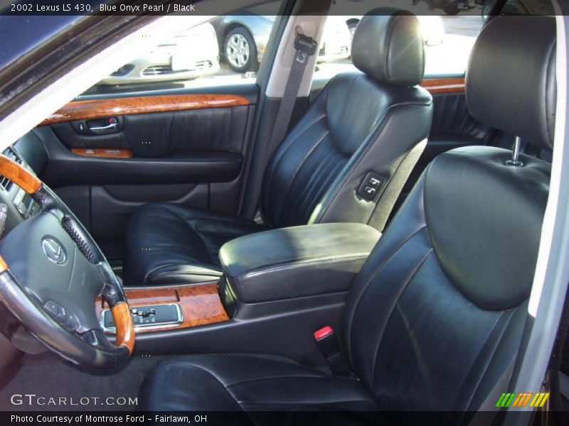 Blue Onyx Pearl / Black 2002 Lexus LS 430