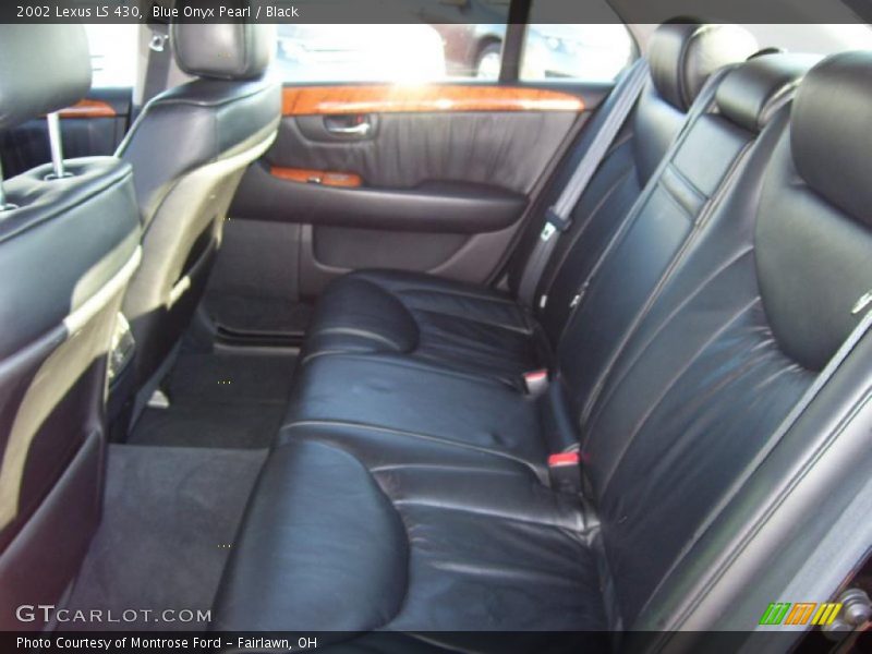 Blue Onyx Pearl / Black 2002 Lexus LS 430
