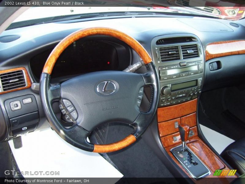 Blue Onyx Pearl / Black 2002 Lexus LS 430