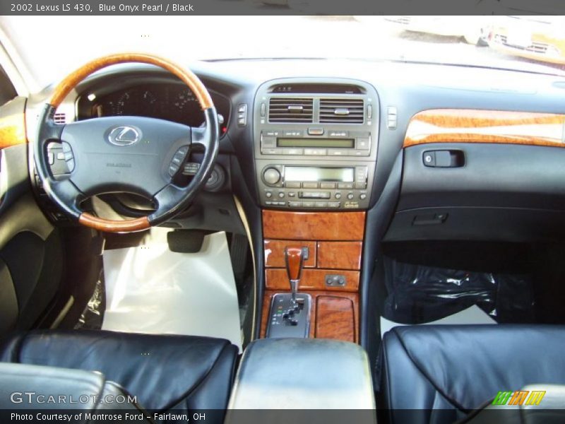 Blue Onyx Pearl / Black 2002 Lexus LS 430