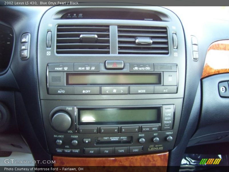 Blue Onyx Pearl / Black 2002 Lexus LS 430