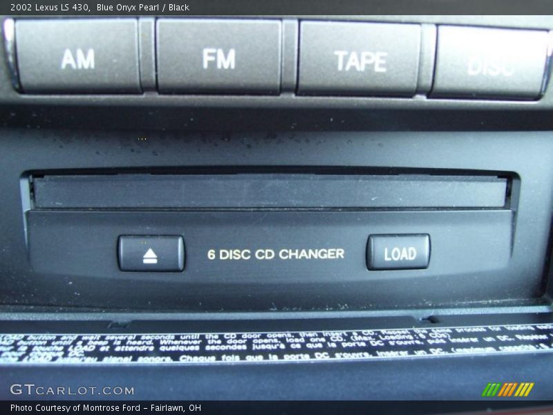 Blue Onyx Pearl / Black 2002 Lexus LS 430