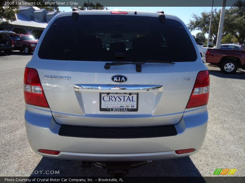 Bright Silver / Gray 2008 Kia Sorento LX