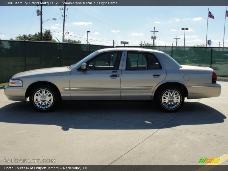 Smokestone Metallic / Light Camel 2008 Mercury Grand Marquis GS