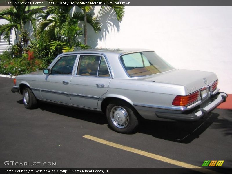 Astro Silver Metallic / Natural Brown 1975 Mercedes-Benz S Class 450 SE