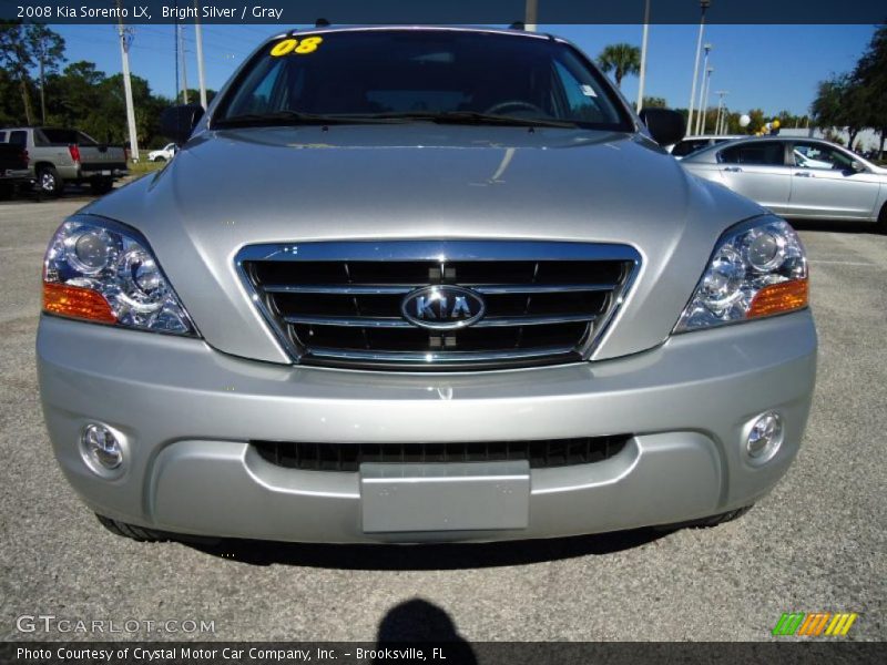 Bright Silver / Gray 2008 Kia Sorento LX