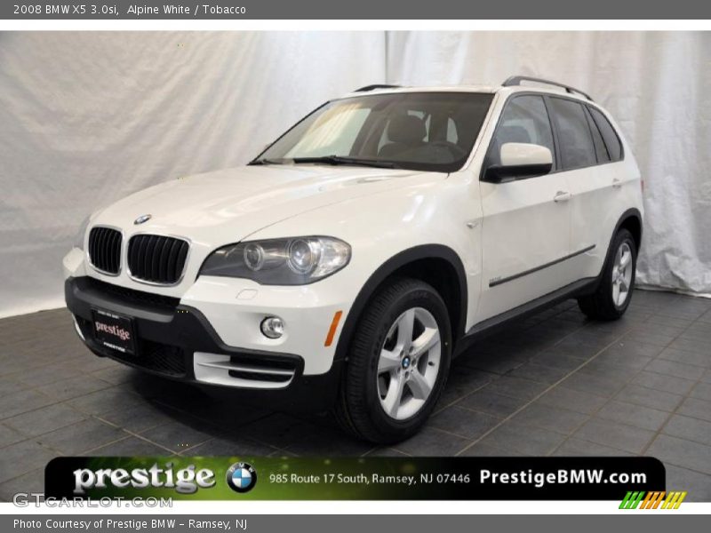 Alpine White / Tobacco 2008 BMW X5 3.0si