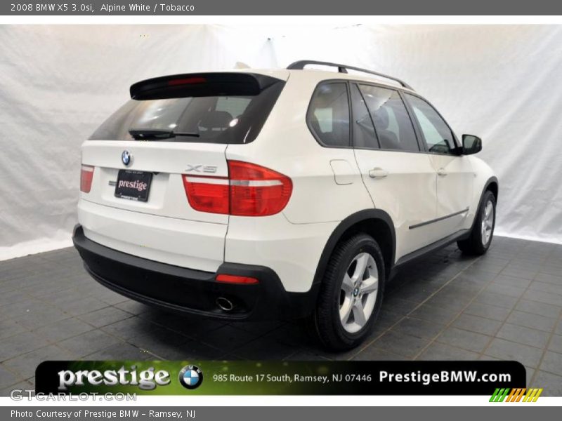 Alpine White / Tobacco 2008 BMW X5 3.0si