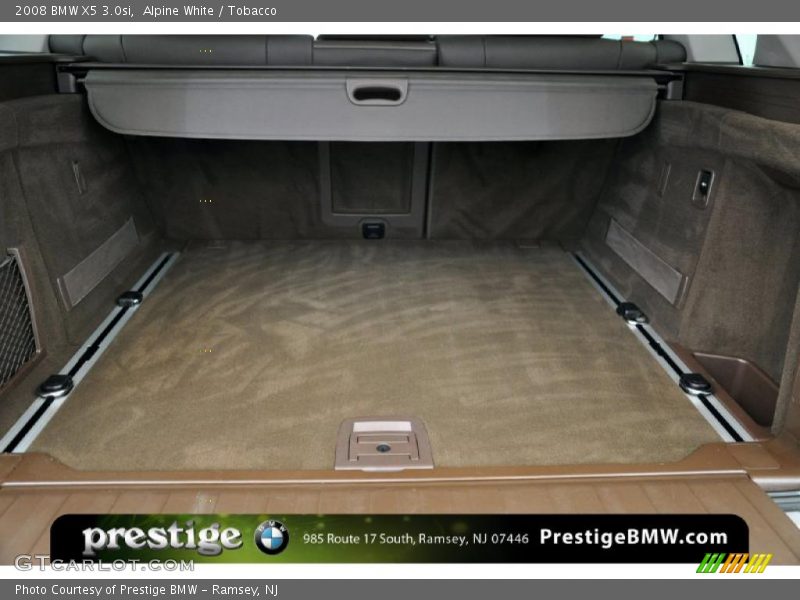Alpine White / Tobacco 2008 BMW X5 3.0si