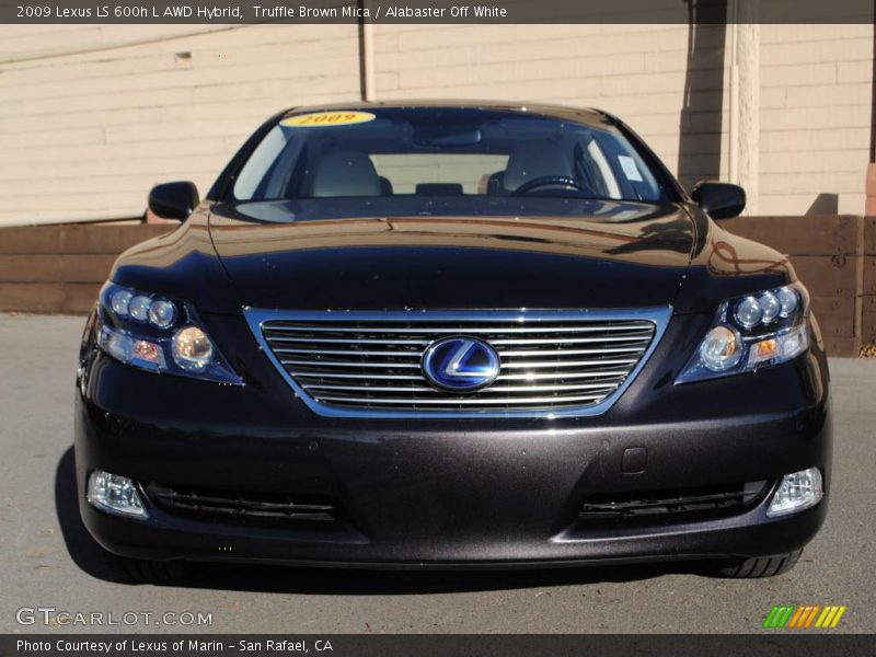 Truffle Brown Mica / Alabaster Off White 2009 Lexus LS 600h L AWD Hybrid
