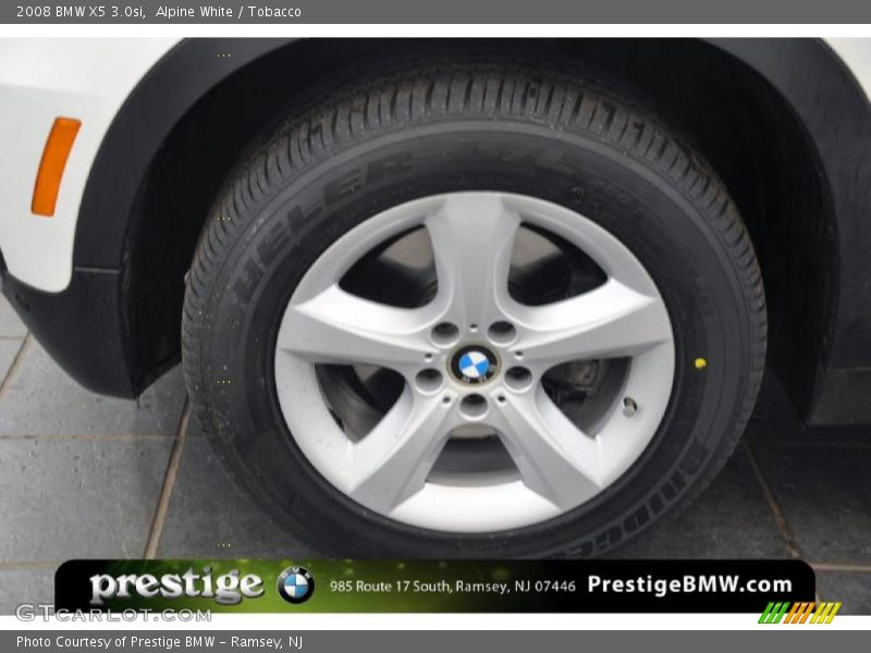 Alpine White / Tobacco 2008 BMW X5 3.0si