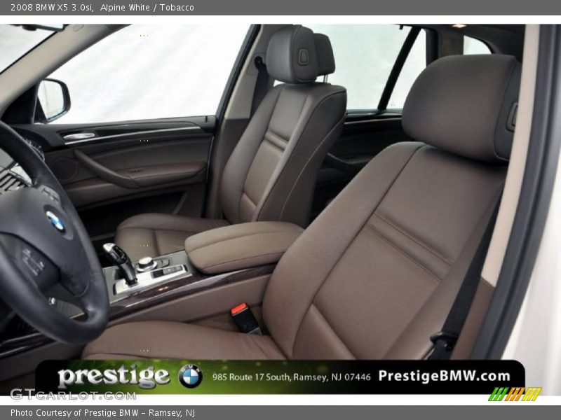 Alpine White / Tobacco 2008 BMW X5 3.0si