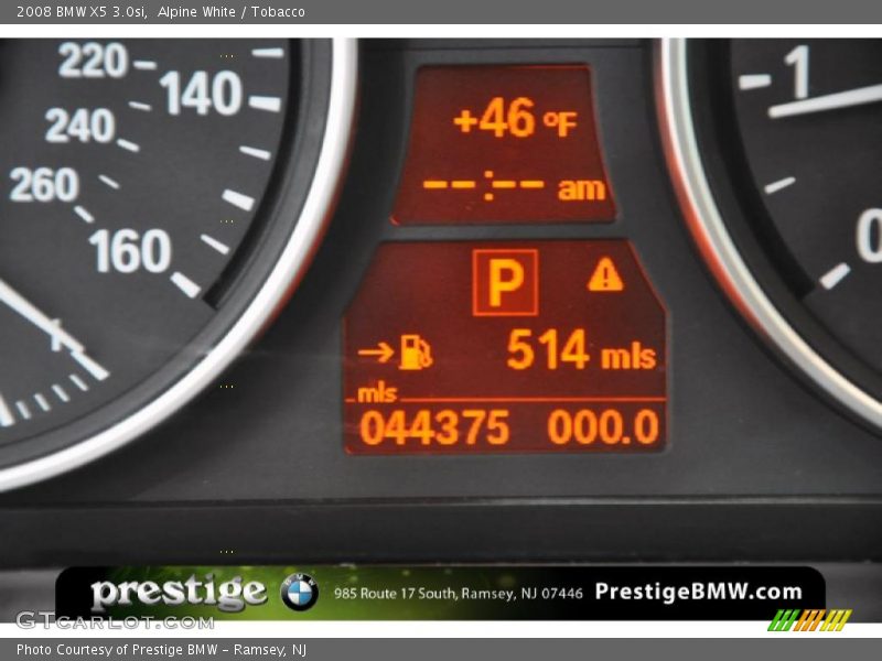 Alpine White / Tobacco 2008 BMW X5 3.0si