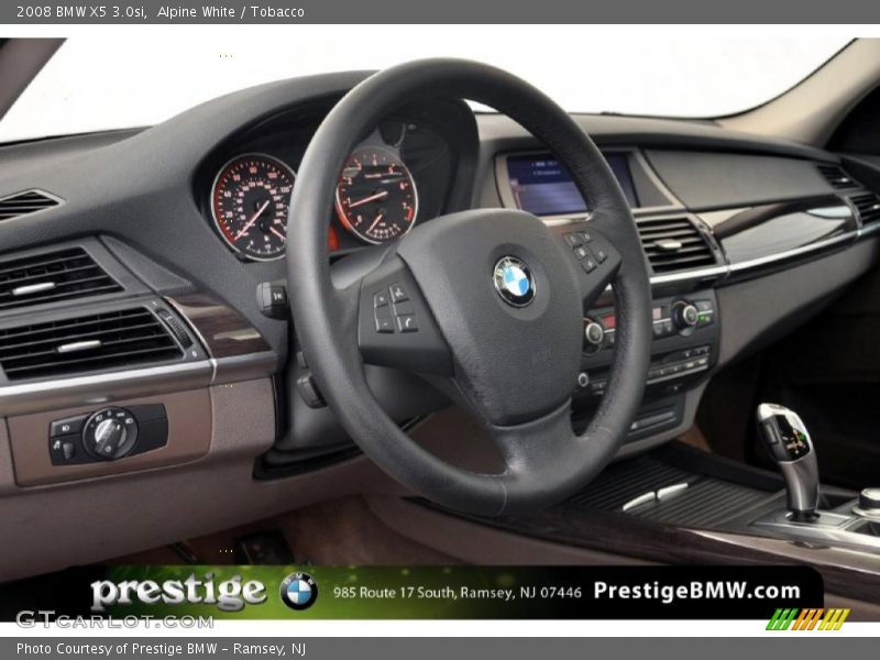 Alpine White / Tobacco 2008 BMW X5 3.0si