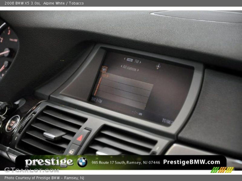 Alpine White / Tobacco 2008 BMW X5 3.0si