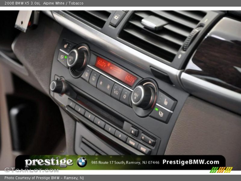 Alpine White / Tobacco 2008 BMW X5 3.0si