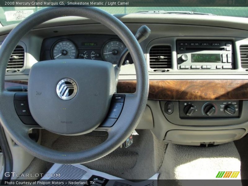 Smokestone Metallic / Light Camel 2008 Mercury Grand Marquis GS