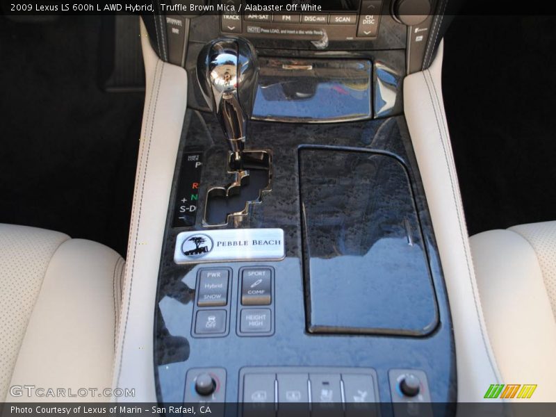 Truffle Brown Mica / Alabaster Off White 2009 Lexus LS 600h L AWD Hybrid