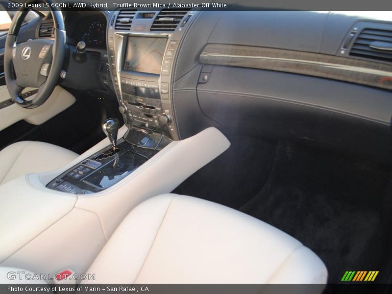 Truffle Brown Mica / Alabaster Off White 2009 Lexus LS 600h L AWD Hybrid