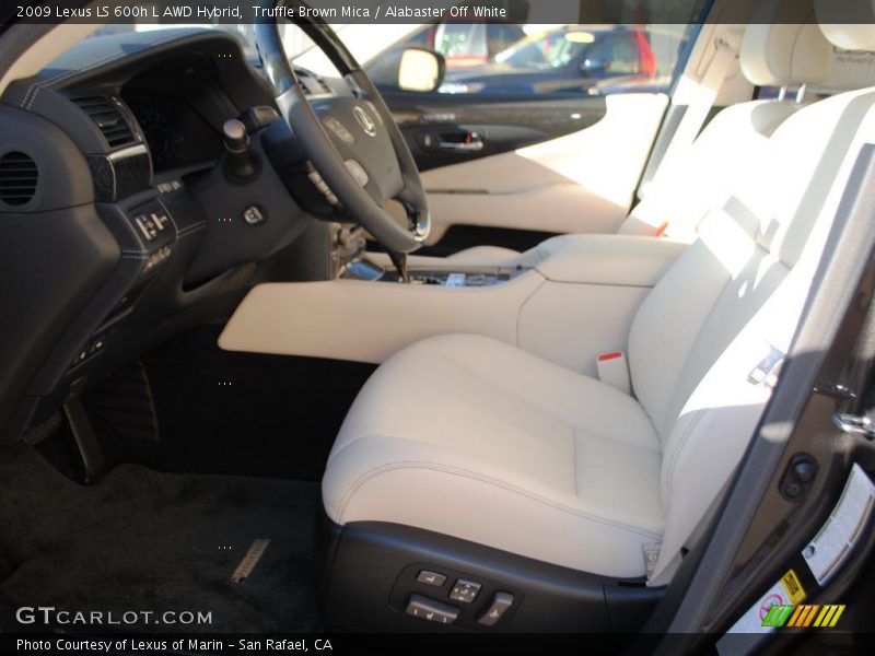 Truffle Brown Mica / Alabaster Off White 2009 Lexus LS 600h L AWD Hybrid