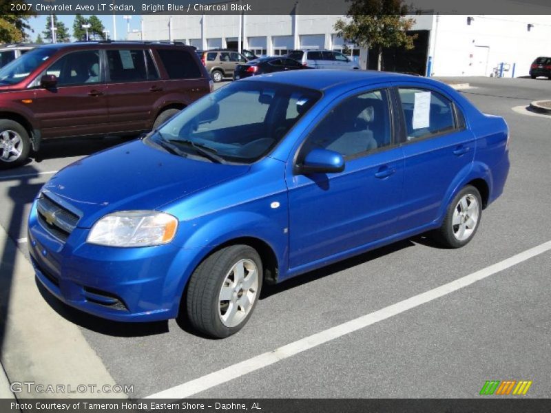 Bright Blue / Charcoal Black 2007 Chevrolet Aveo LT Sedan