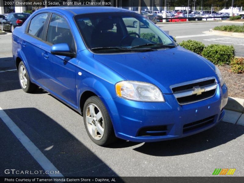 Bright Blue / Charcoal Black 2007 Chevrolet Aveo LT Sedan