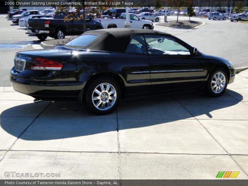 Brilliant Black / Light Taupe 2006 Chrysler Sebring Limited Convertible