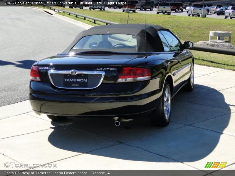 Brilliant Black / Light Taupe 2006 Chrysler Sebring Limited Convertible