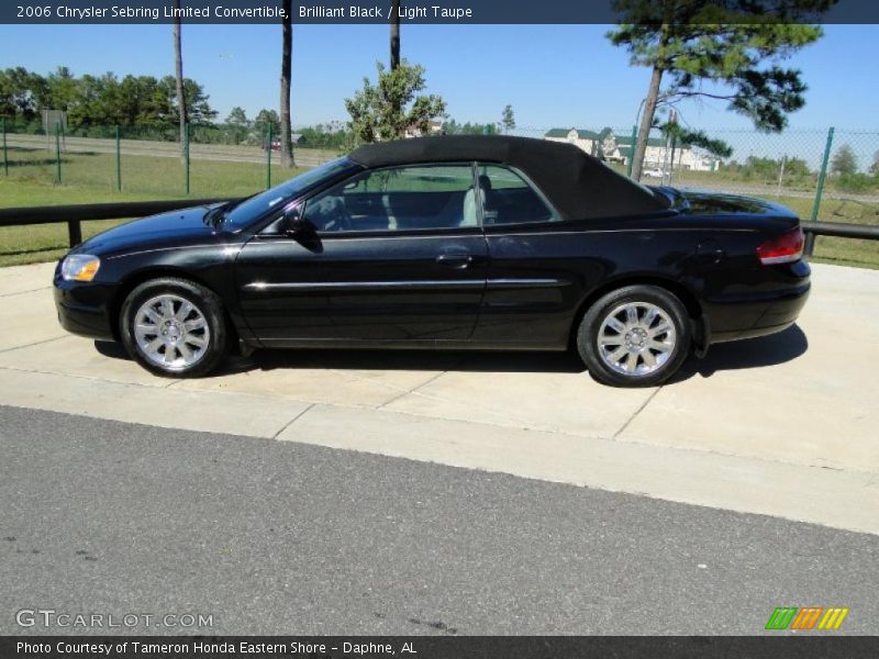 Brilliant Black / Light Taupe 2006 Chrysler Sebring Limited Convertible
