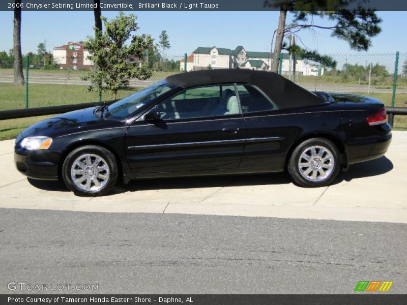 Brilliant Black / Light Taupe 2006 Chrysler Sebring Limited Convertible