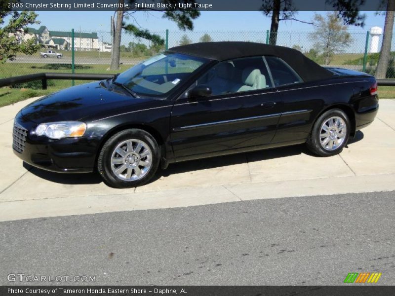 Brilliant Black / Light Taupe 2006 Chrysler Sebring Limited Convertible