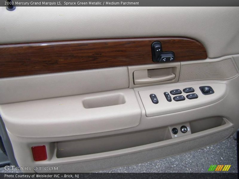 Spruce Green Metallic / Medium Parchment 2003 Mercury Grand Marquis LS
