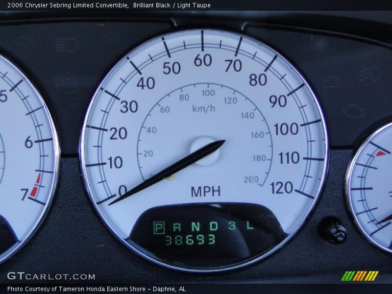 Brilliant Black / Light Taupe 2006 Chrysler Sebring Limited Convertible