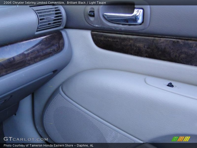 Brilliant Black / Light Taupe 2006 Chrysler Sebring Limited Convertible