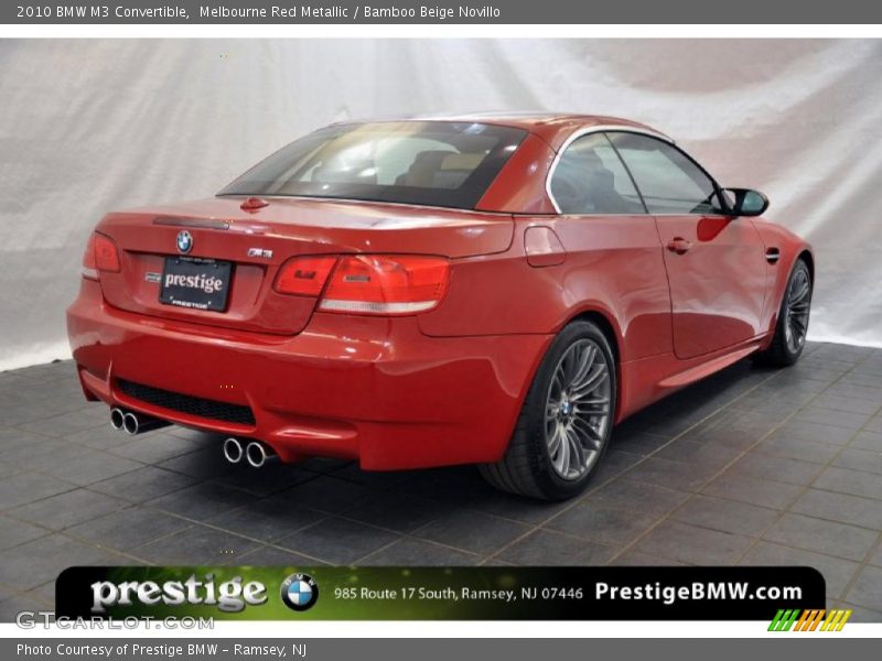 Melbourne Red Metallic / Bamboo Beige Novillo 2010 BMW M3 Convertible