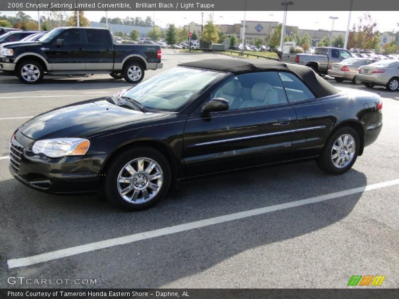 Brilliant Black / Light Taupe 2006 Chrysler Sebring Limited Convertible