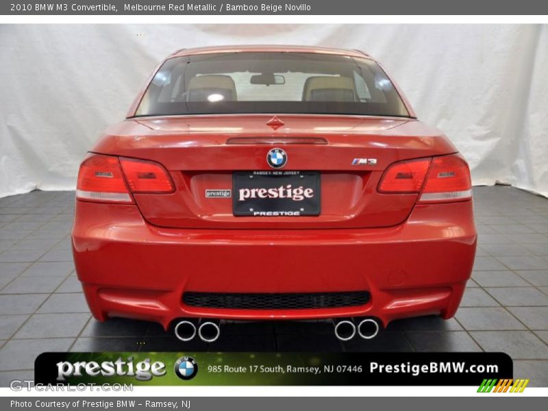 Melbourne Red Metallic / Bamboo Beige Novillo 2010 BMW M3 Convertible