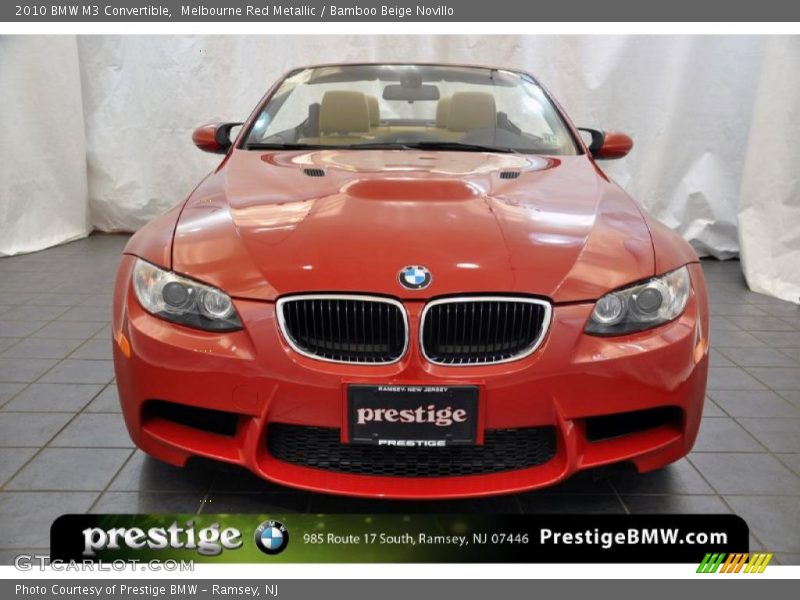 Melbourne Red Metallic / Bamboo Beige Novillo 2010 BMW M3 Convertible