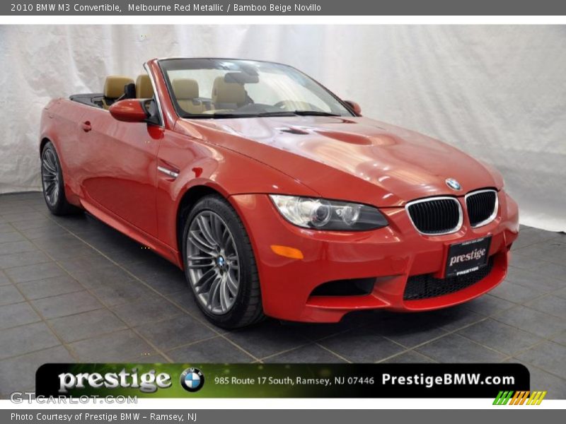 Melbourne Red Metallic / Bamboo Beige Novillo 2010 BMW M3 Convertible