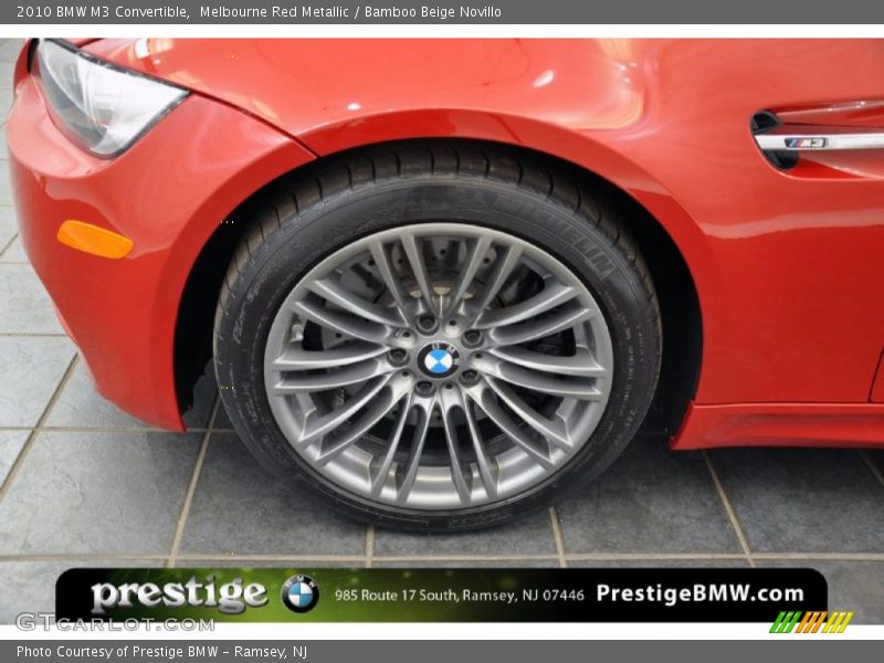 Melbourne Red Metallic / Bamboo Beige Novillo 2010 BMW M3 Convertible
