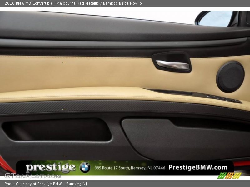 Melbourne Red Metallic / Bamboo Beige Novillo 2010 BMW M3 Convertible