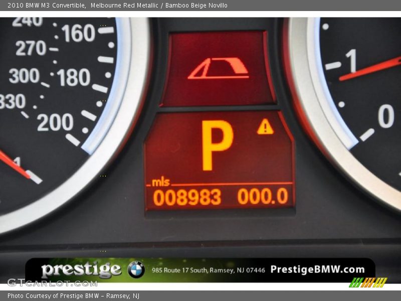 Melbourne Red Metallic / Bamboo Beige Novillo 2010 BMW M3 Convertible