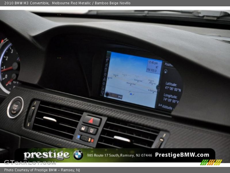 Melbourne Red Metallic / Bamboo Beige Novillo 2010 BMW M3 Convertible