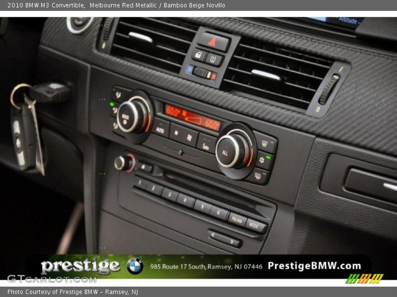 Melbourne Red Metallic / Bamboo Beige Novillo 2010 BMW M3 Convertible